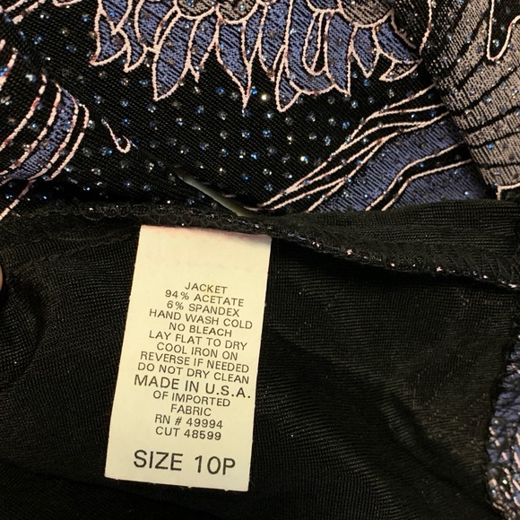 R&M Richards Elegant Sleeveless Dress With Jacket ⭐️sparkle ⭐️stretchy ⭐️lined - Picture 8 of 13